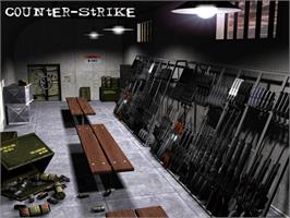 Title screen of Counter-Strike on the Microsoft Xbox.