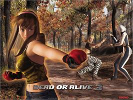 Title screen of Dead Or Alive 3 on the Microsoft Xbox.