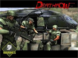 Title screen of Deathrow on the Microsoft Xbox.