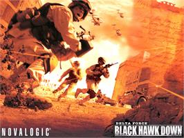 Title screen of Delta Force - Black Hawk Down on the Microsoft Xbox.