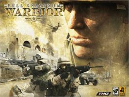 Title screen of Full Spectrum Warrior: Ten Hammers on the Microsoft Xbox.