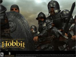 Title screen of Hobbit, The on the Microsoft Xbox.