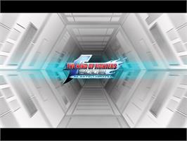 Title screen of King of Fighters 2002/2003 on the Microsoft Xbox.