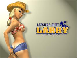 Title screen of Leisure Suit Larry: Magna Cum Laude on the Microsoft Xbox.