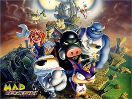 Title screen of Mad Dash Racing on the Microsoft Xbox.