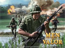 Title screen of Men of Valor on the Microsoft Xbox.