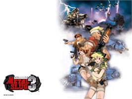Title screen of Metal Slug 3 on the Microsoft Xbox.