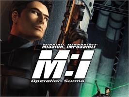 Title screen of Mission Impossible: Operation Surma on the Microsoft Xbox.