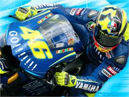 Title screen of Motogp - Ultimate Racing Technology on the Microsoft Xbox.