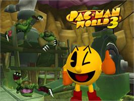 Title screen of Pac-man World 3 on the Microsoft Xbox.