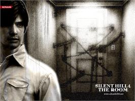 Title screen of Silent Hill 4: The Room on the Microsoft Xbox.
