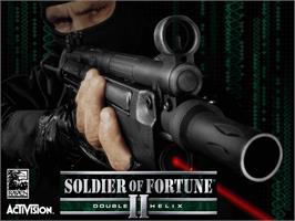 Title screen of Soldier of Fortune II: Double Helix on the Microsoft Xbox.