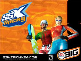 Title screen of Ssx Tricky on the Microsoft Xbox.