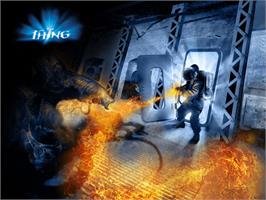 Title screen of Thing, The on the Microsoft Xbox.