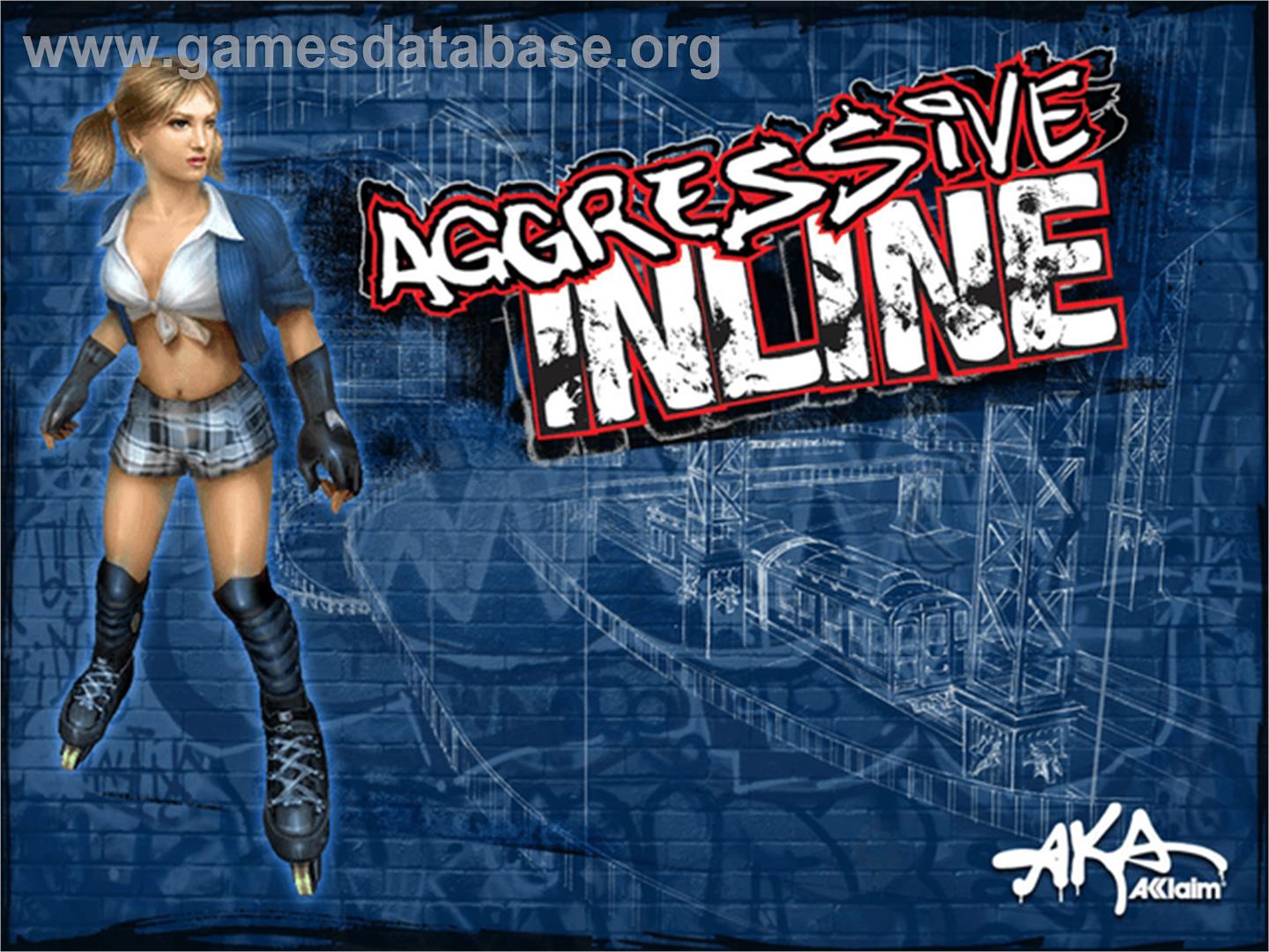 Aggressive Inline - Microsoft Xbox - Artwork - Title Screen