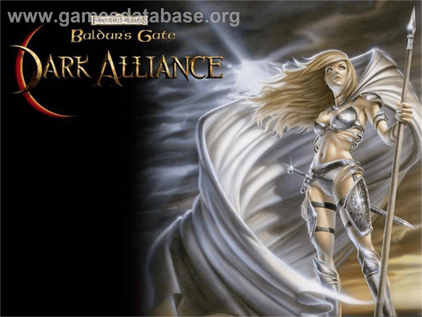 Baldur's Gate: Dark Alliance - Microsoft Xbox - Artwork - Title Screen