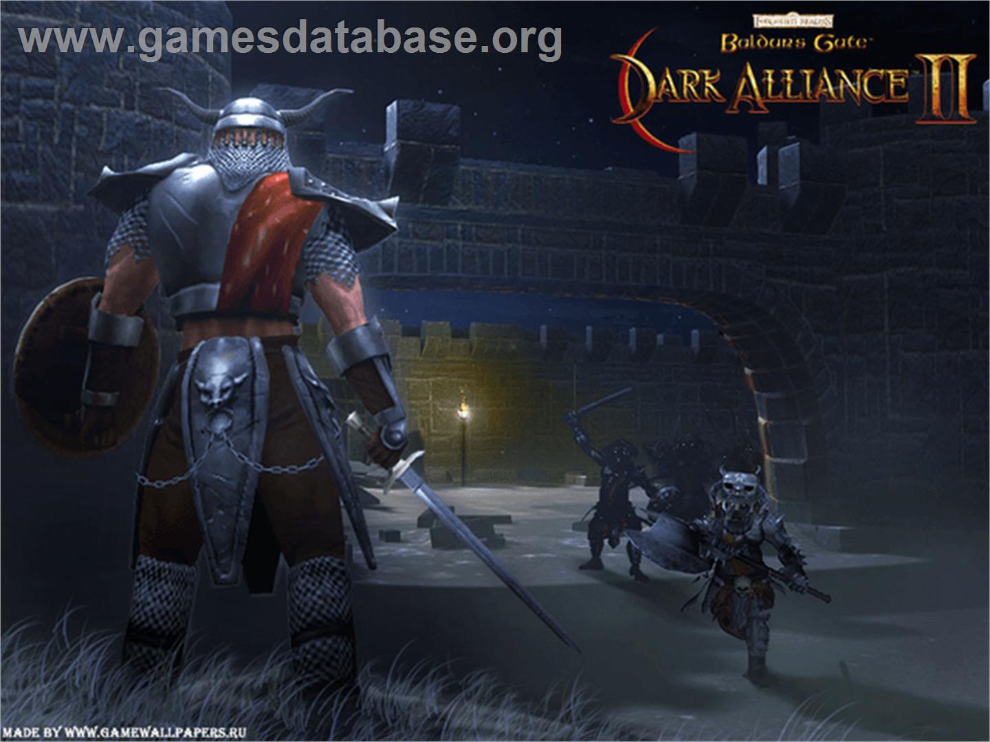 Baldur's Gate: Dark Alliance 2 - Microsoft Xbox - Artwork - Title Screen