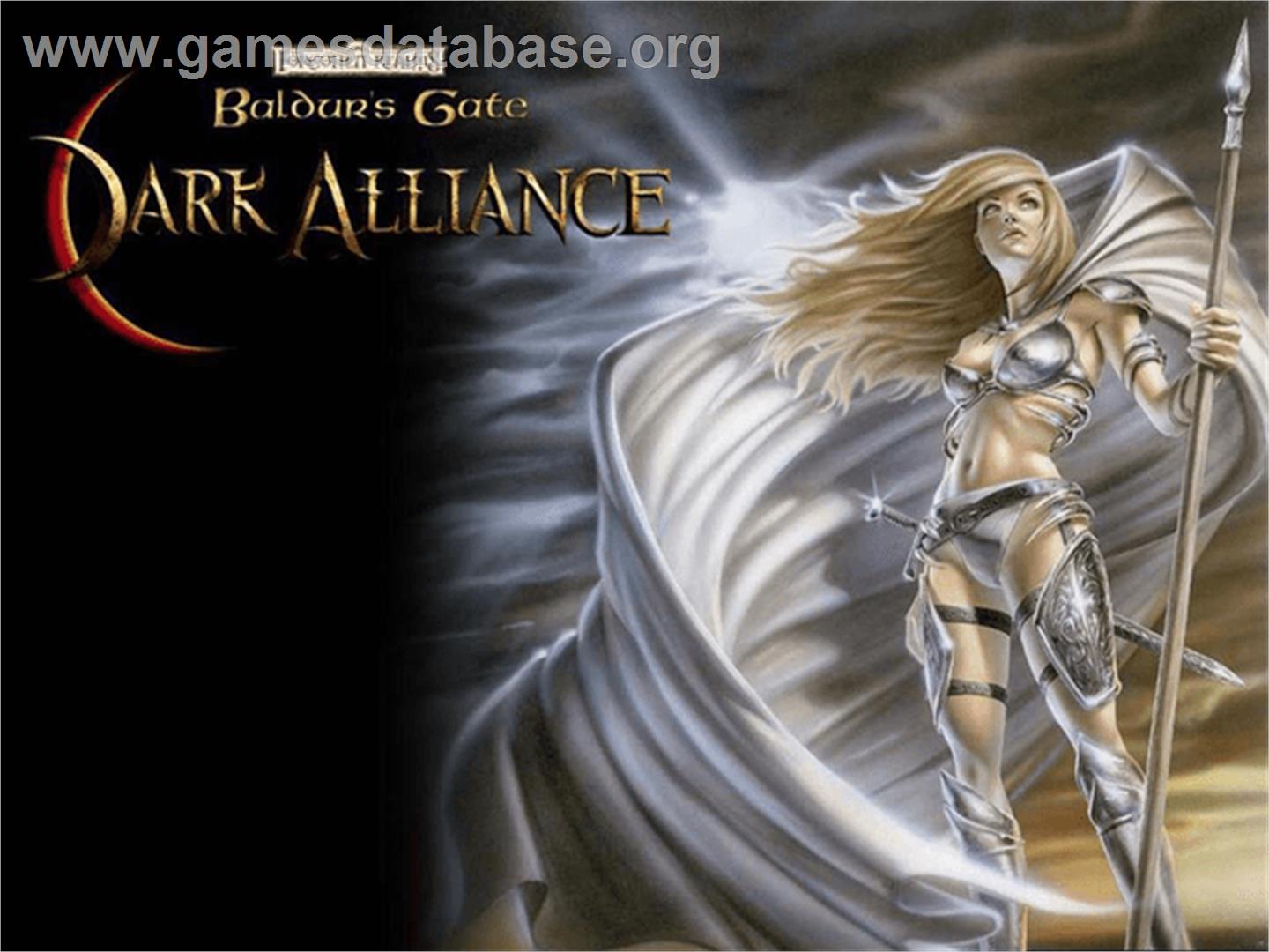 Baldur's Gate - Dark Alliance - Microsoft Xbox - Artwork - Title Screen