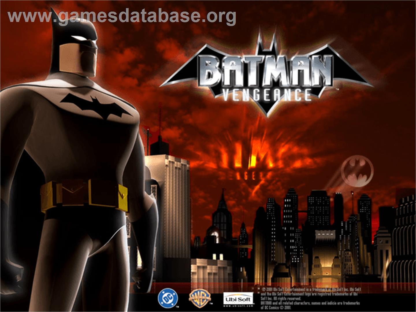 Batman - Vengeance - Microsoft Xbox - Artwork - Title Screen