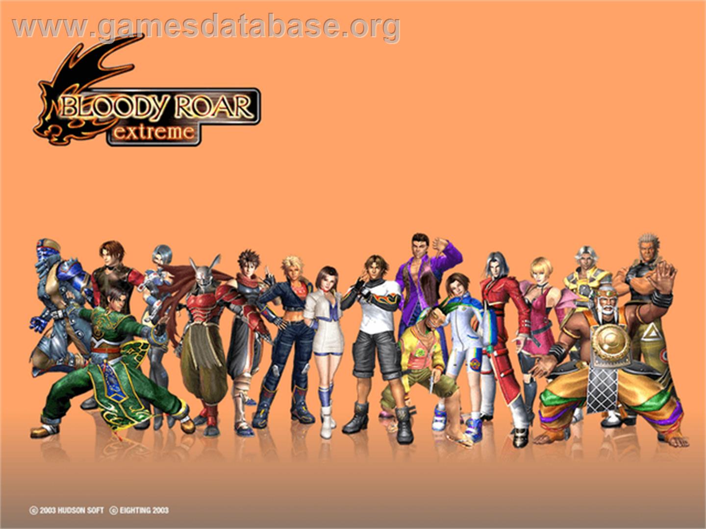 Bloody Roar Extreme - Microsoft Xbox - Artwork - Title Screen