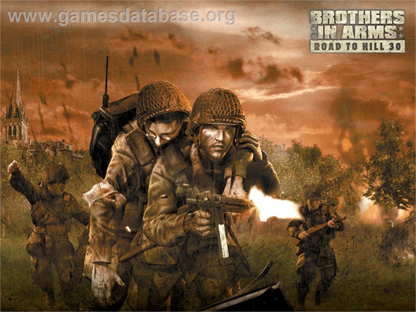 Brothers in Arms: Road to Hill 30 - Microsoft Xbox - Artwork - Title Screen