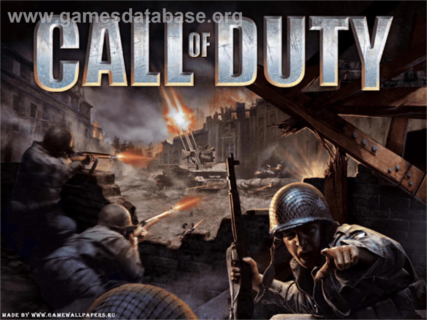 Call Of Duty - Finest Hour - Microsoft Xbox - Artwork - Title Screen