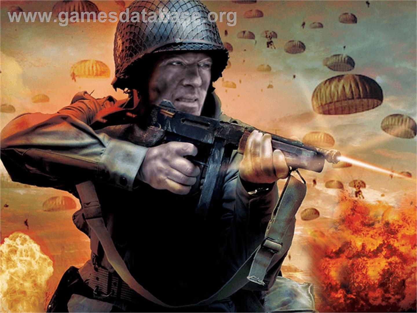 Combat Elite - WWII Paratroopers - Microsoft Xbox - Artwork - Title Screen