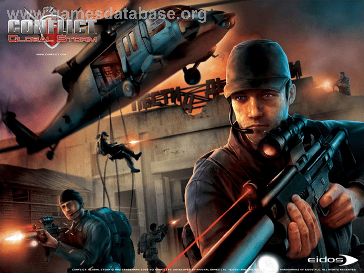 Conflict - Desert Storm - Microsoft Xbox - Artwork - Title Screen
