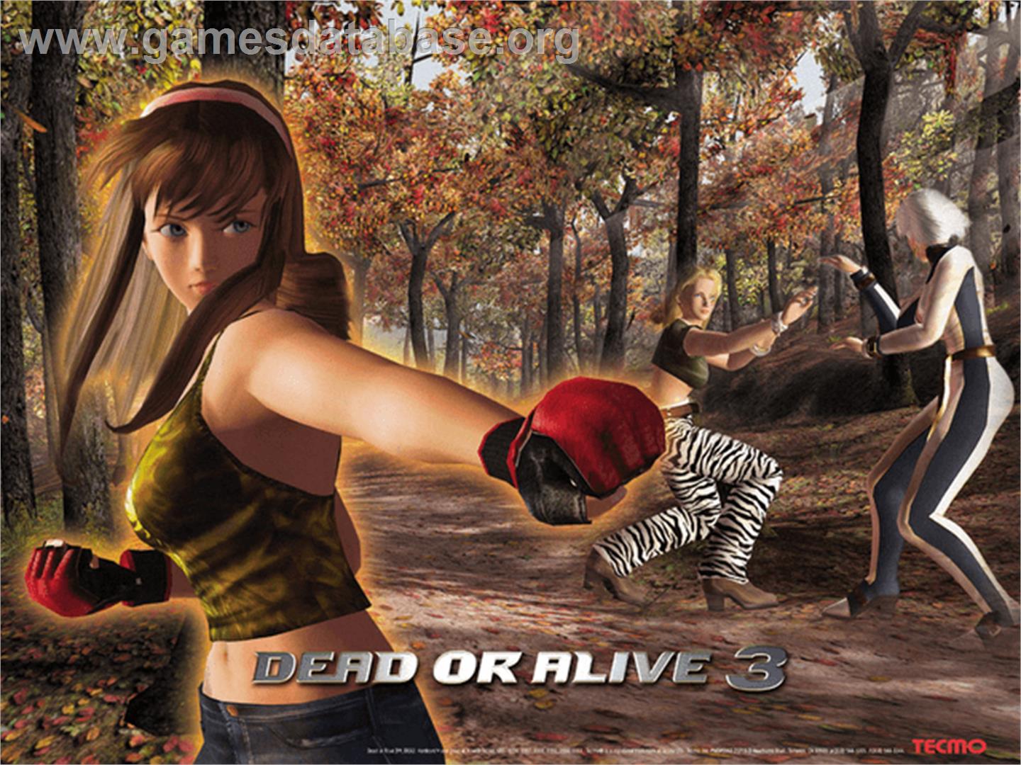 Dead Or Alive 3 - Microsoft Xbox - Artwork - Title Screen