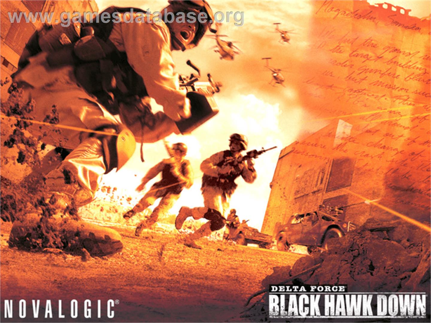 Delta Force - Black Hawk Down - Microsoft Xbox - Artwork - Title Screen