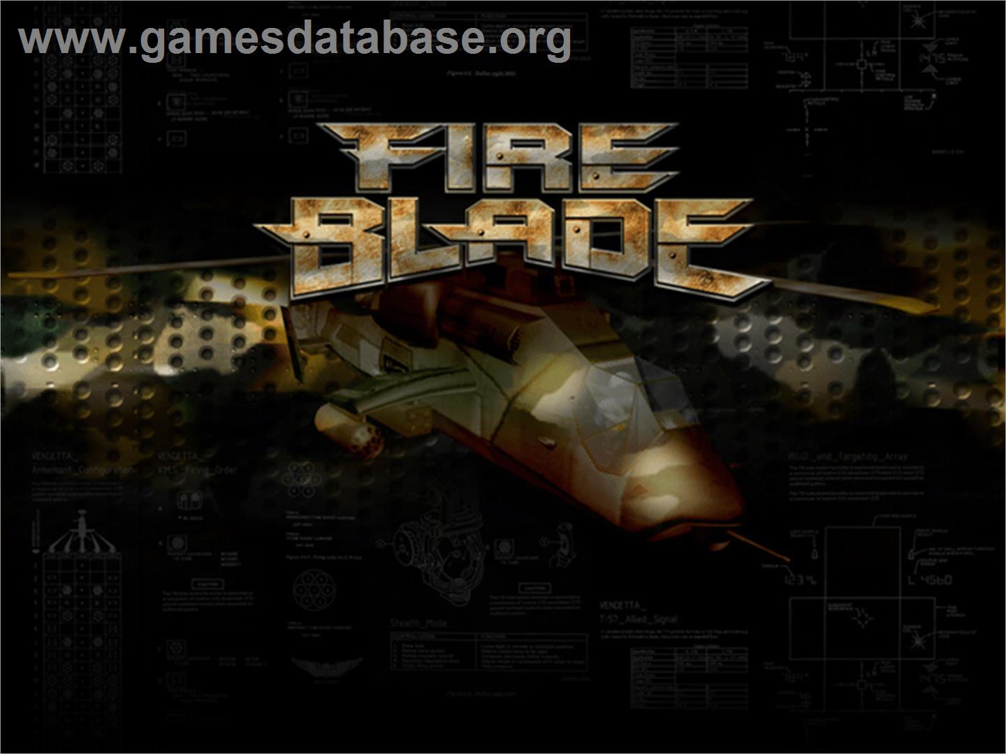 Fireblade - Microsoft Xbox - Artwork - Title Screen