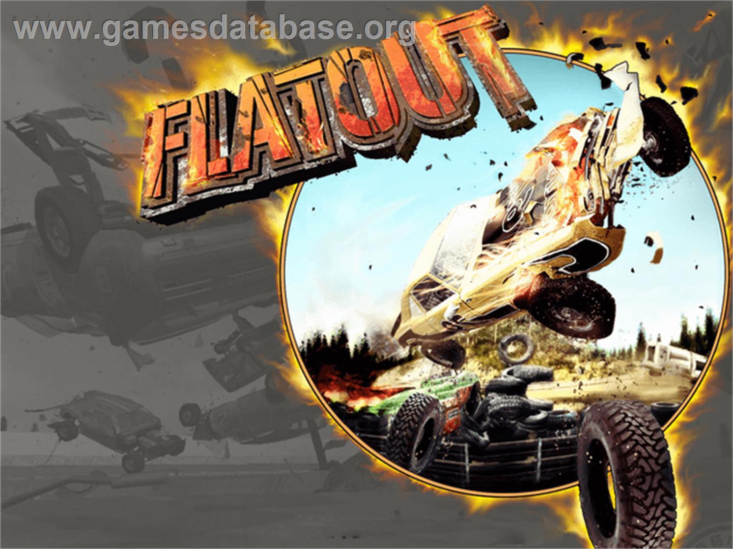 FlatOut - Microsoft Xbox - Artwork - Title Screen