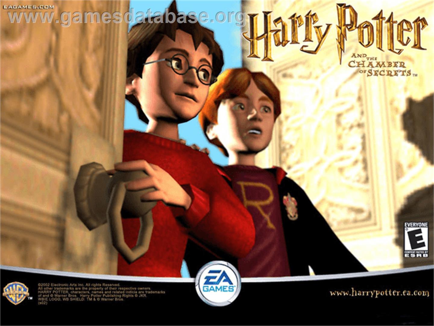 Harry Potter and the Chamber of Secrets - Microsoft Xbox - Artwork - Title Screen