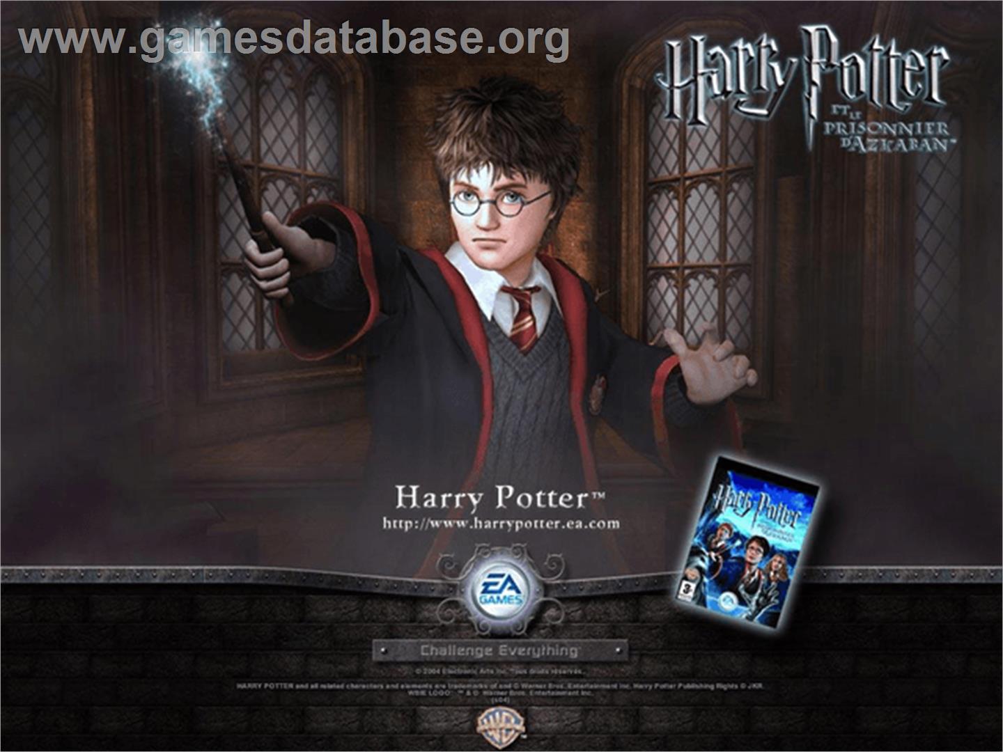 Harry Potter and the Prisoner of Azkaban - Microsoft Xbox - Artwork - Title Screen