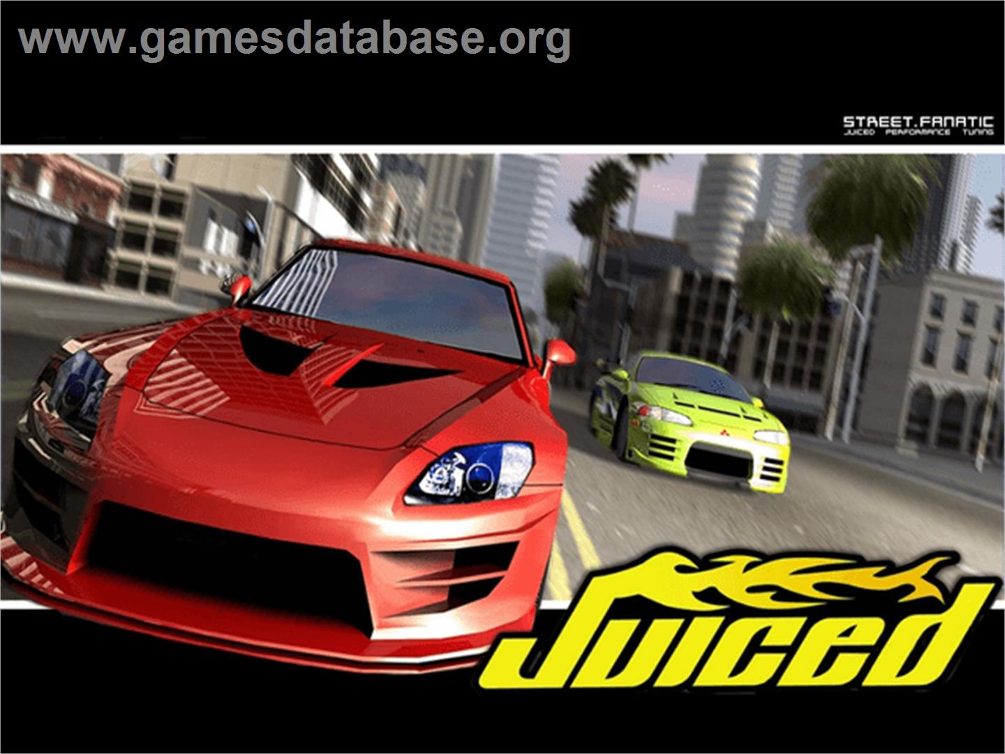 Juiced - Microsoft Xbox - Artwork - Title Screen