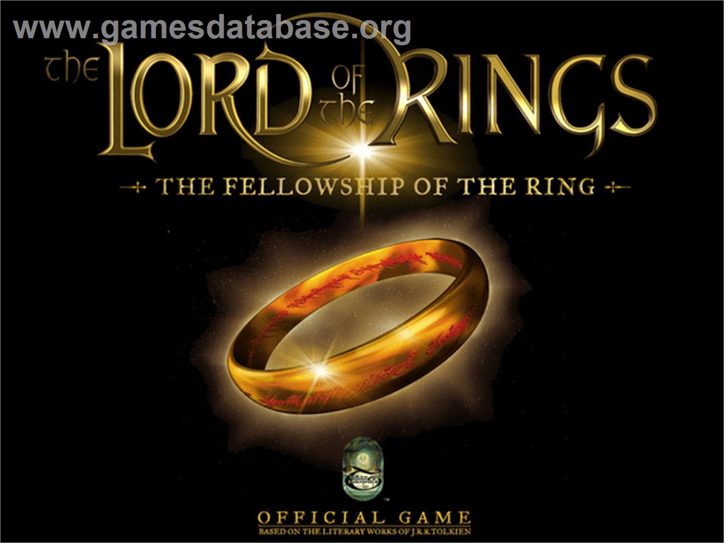 Lord Of The Rings, The - The Fellowship Of The Ring - Microsoft Xbox - Artwork - Title Screen