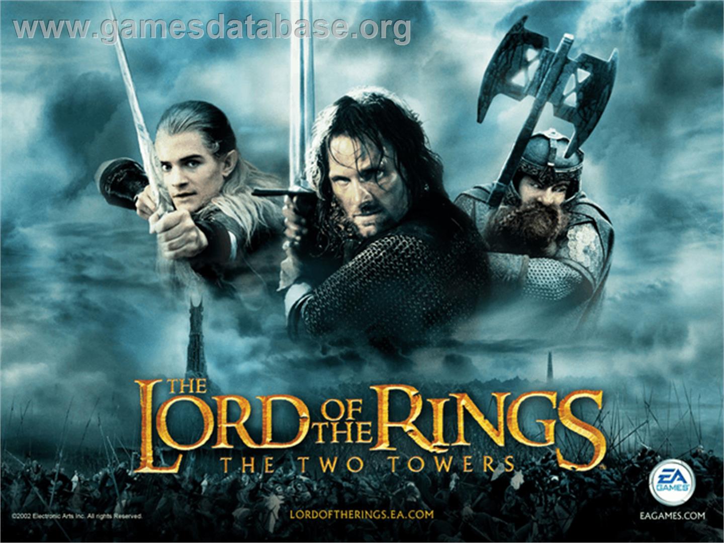 Lord Of The Rings, The - The Two Towers - Microsoft Xbox - Artwork - Title Screen