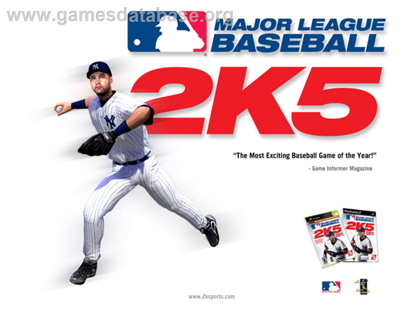 Major League Baseball 2k5 - Microsoft Xbox - Artwork - Title Screen