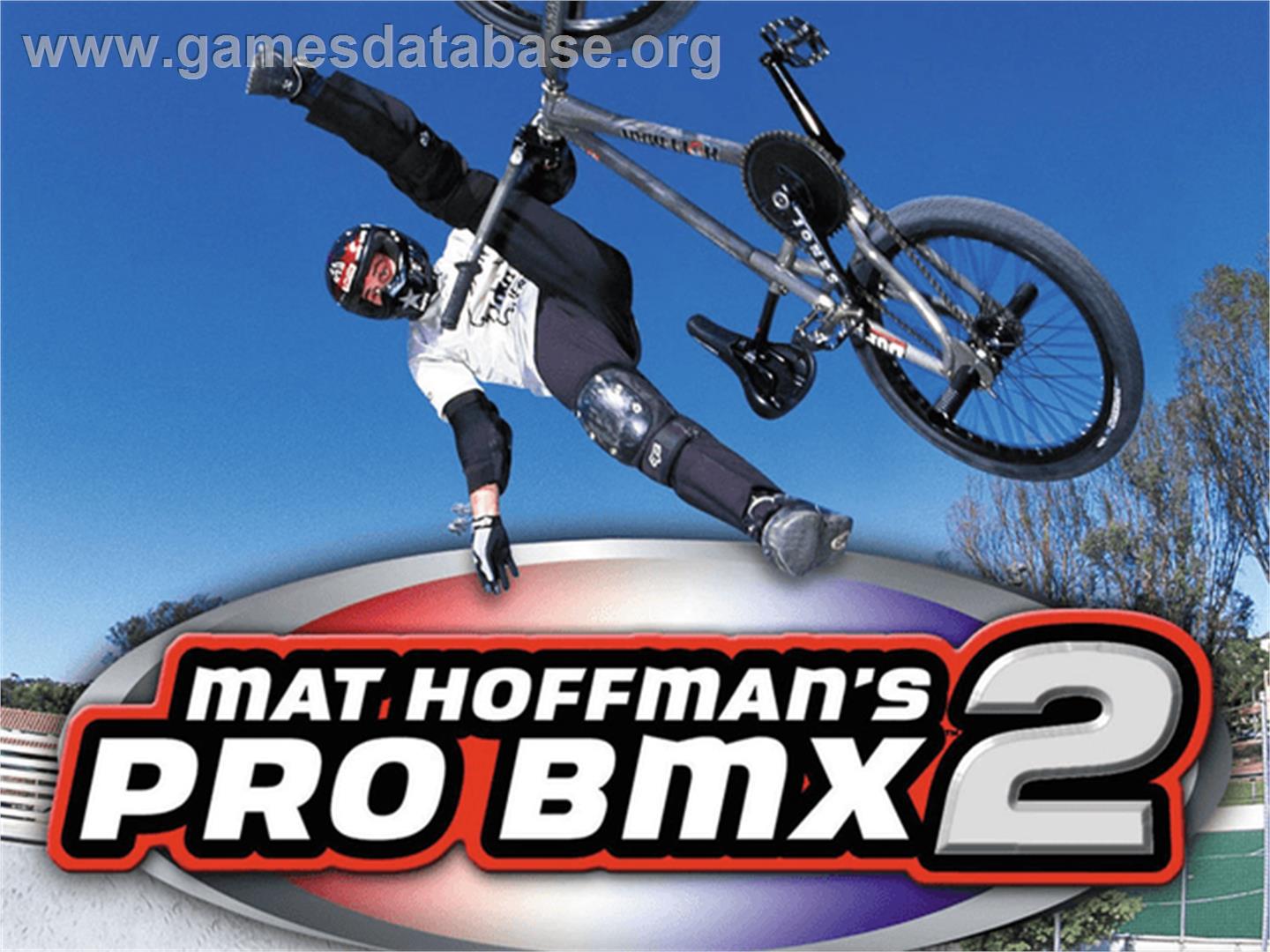 Mat Hoffman's Pro BMX 2 - Microsoft Xbox - Artwork - Title Screen