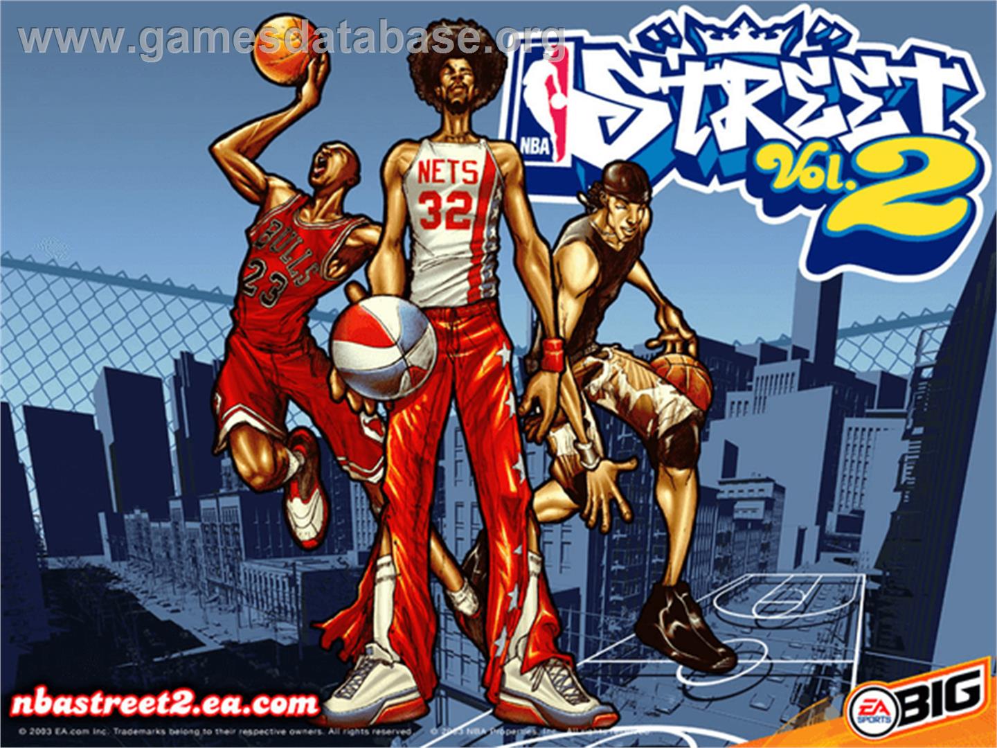 NBA Street Vol. 2 - Microsoft Xbox - Artwork - Title Screen