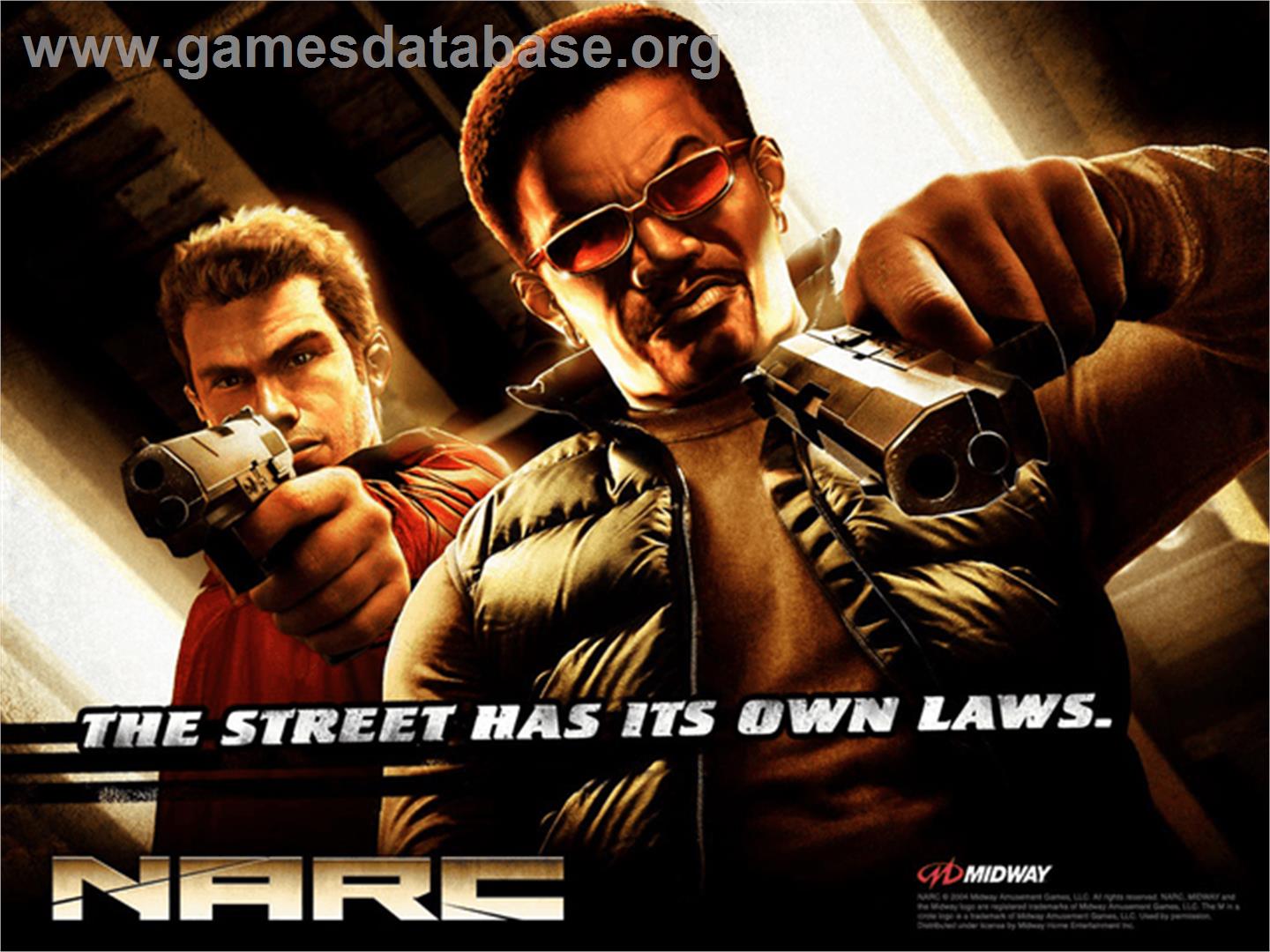 Narc - Microsoft Xbox - Artwork - Title Screen