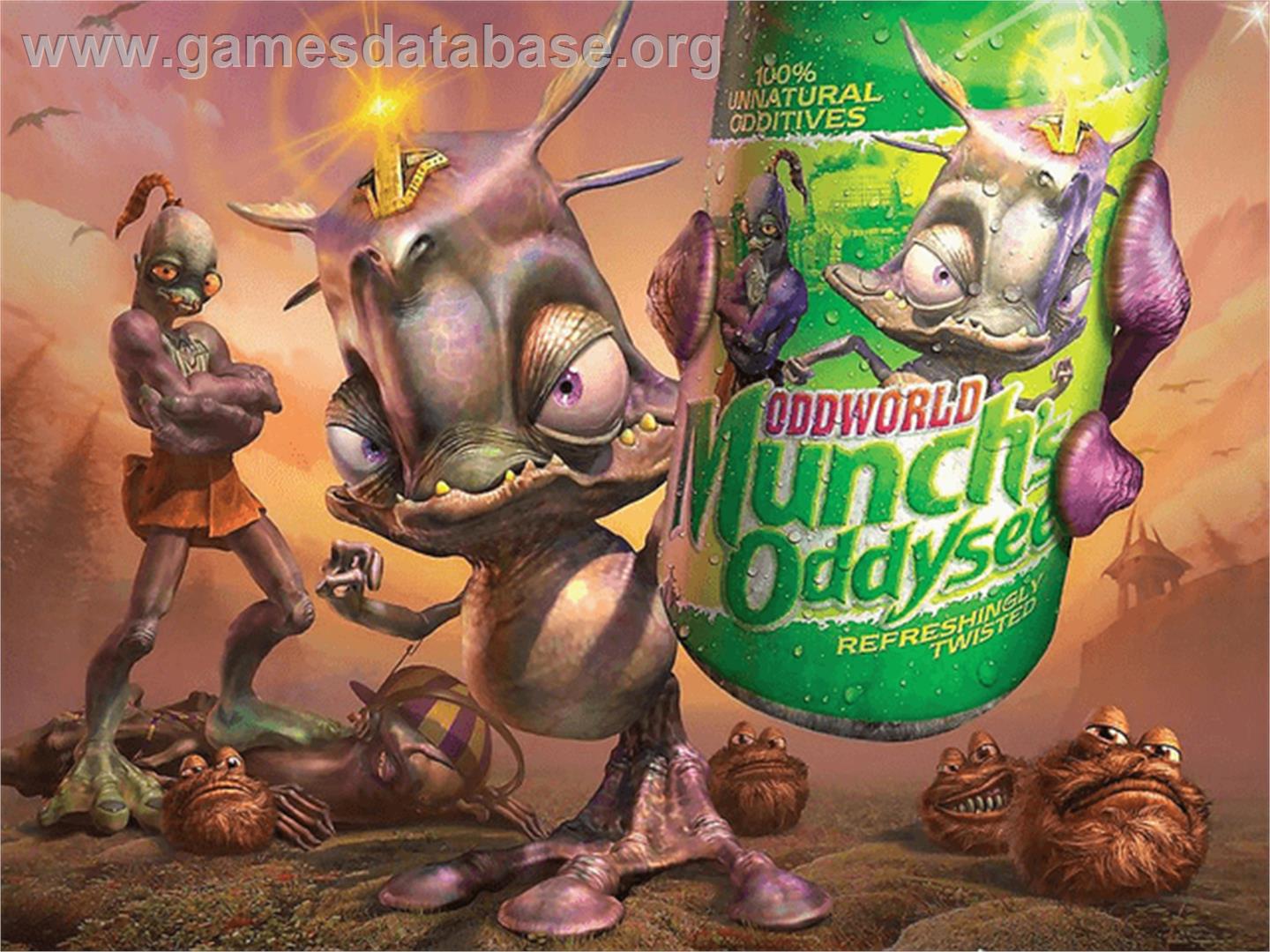 Oddworld - Munch's Oddysee - Microsoft Xbox - Artwork - Title Screen