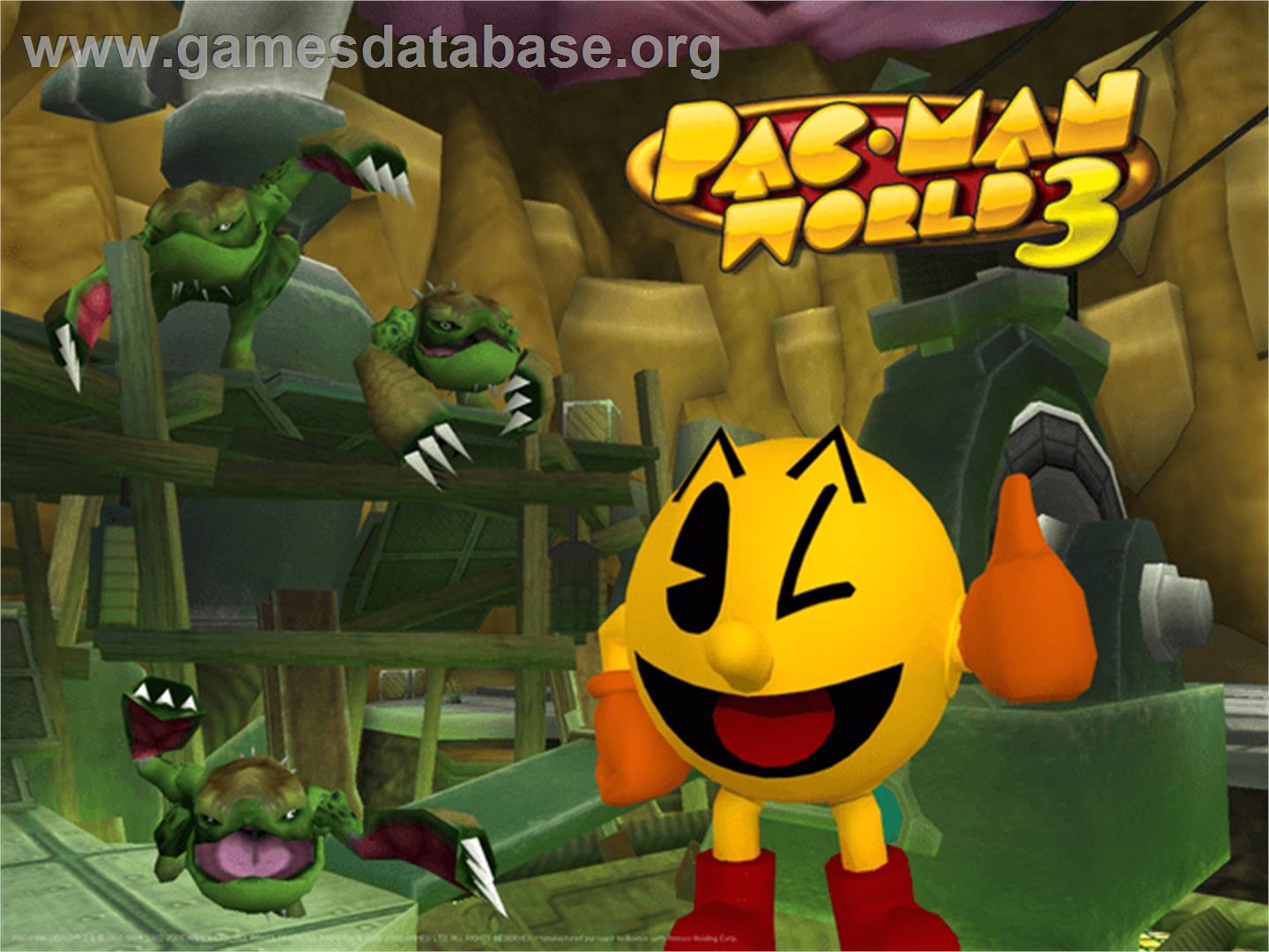 Pac-man World 3 - Microsoft Xbox - Artwork - Title Screen