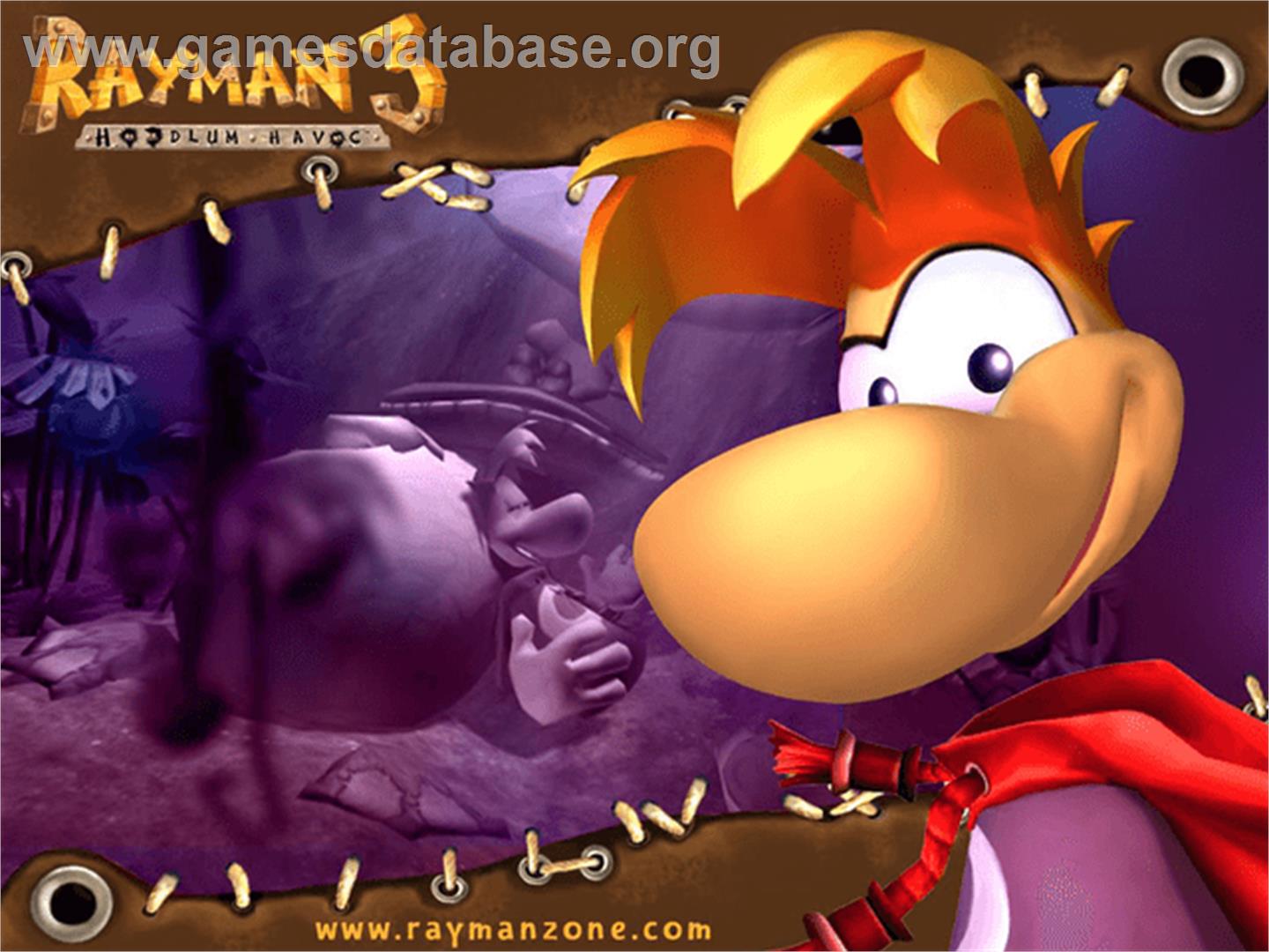 Rayman 3: Hoodlum Havoc - Microsoft Xbox - Artwork - Title Screen