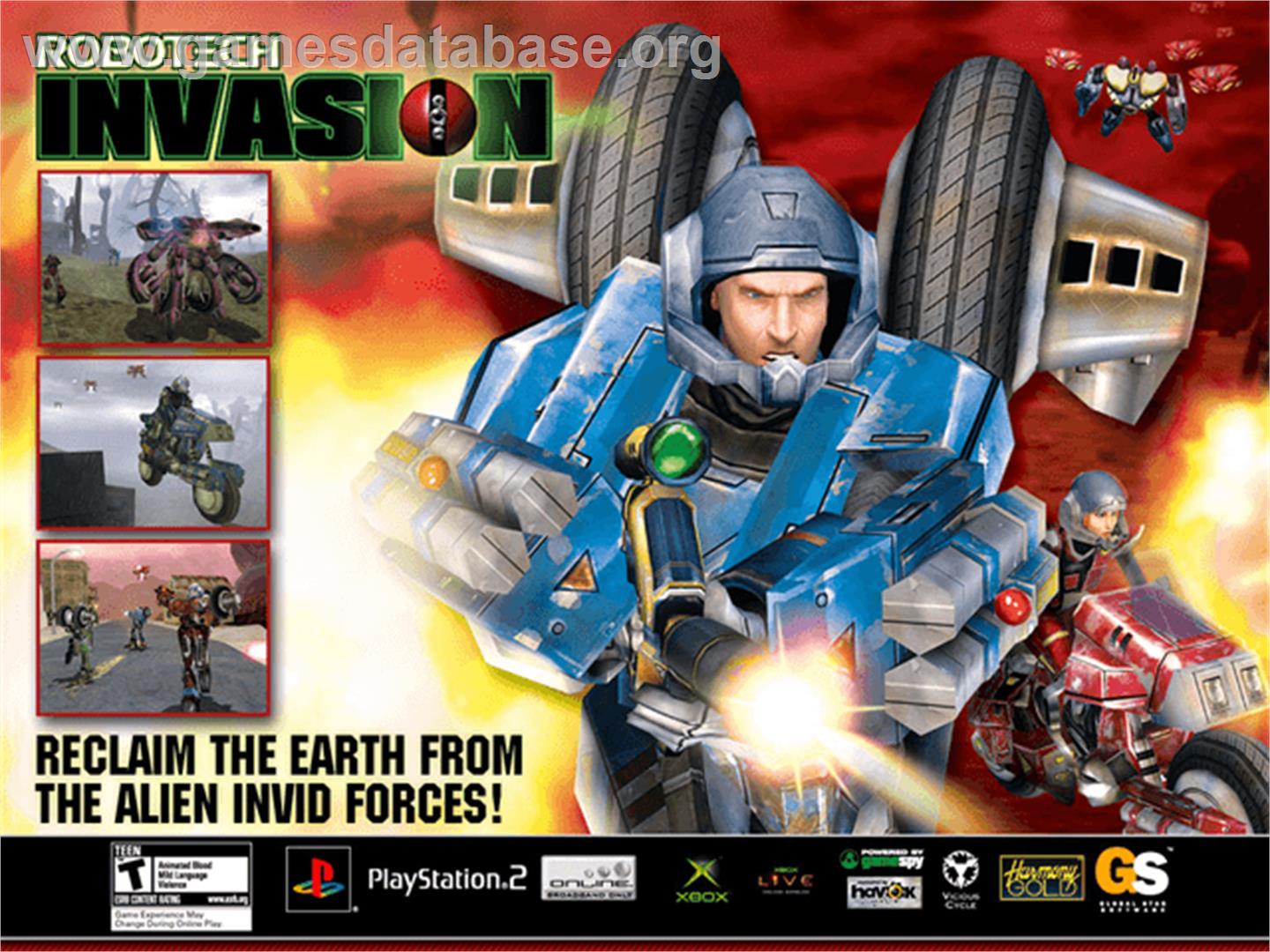 Robotech: Invasion - Microsoft Xbox - Artwork - Title Screen