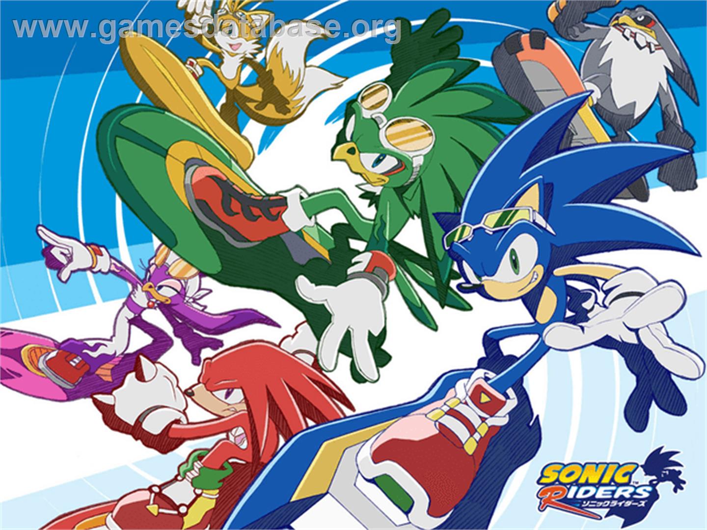 Sonic Riders - Microsoft Xbox - Artwork - Title Screen