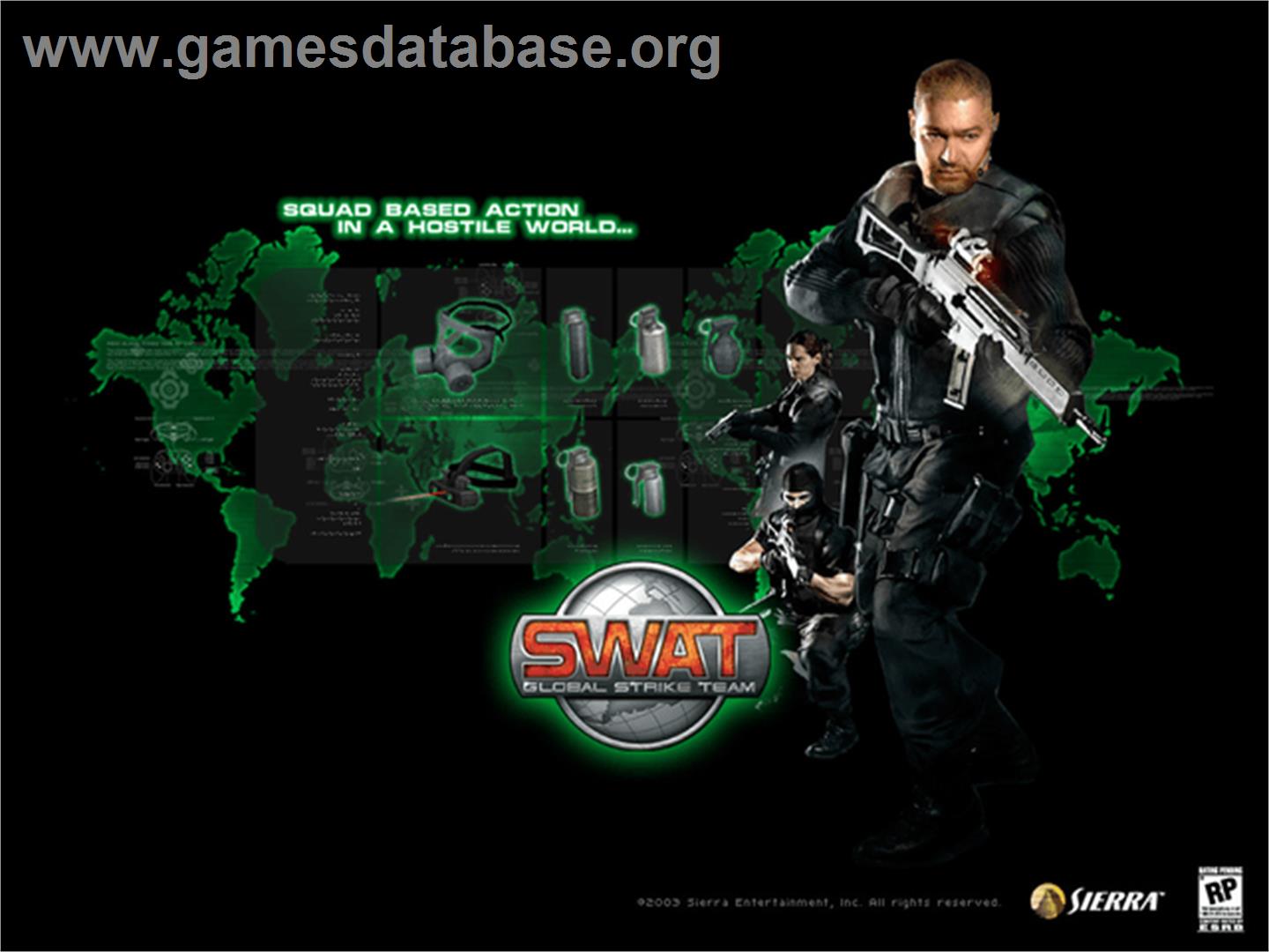 Swat - Global Strike Team - Microsoft Xbox - Artwork - Title Screen