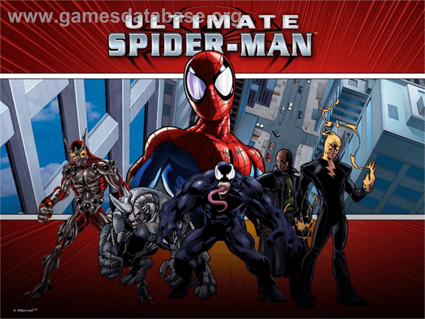 Ultimate Spider-Man - Microsoft Xbox - Artwork - Title Screen