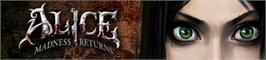 Banner artwork for Alice: Madness Returns.