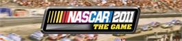Banner artwork for NASCAR The Game 2011.
